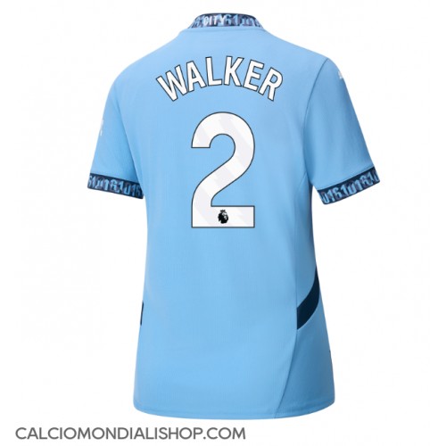 Maglie da calcio Manchester City Kyle Walker #2 Prima Maglia Femminile 2024-25 Manica Corta